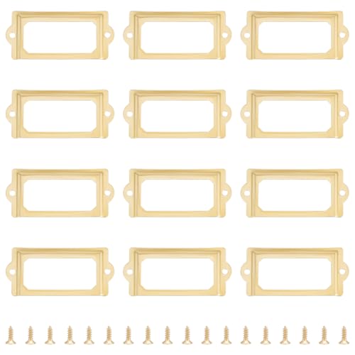 UNICRAFTALE 20 Set 33mm Metall Etikettenhalter Rechteckiger Eisenrahmen Namenskartenrahmen Goldener Schubladenetikettenhalter Für Schubladen Für Aktenregale Und Schubladen Im Büro In Der Bibliothek UNICRAFTALE 20 Set 33mm Metall Etikettenhalter Rechteckiger Eisenrahmen Namenskartenrahmen Goldener Schubladenetikettenhalter Für Schubladen Für Aktenregale Und Schubladen Im Büro In Der Bibliothek von UNICRAFTALE