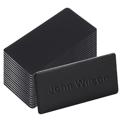 UNICRAFTALE 25 Stück Lasergravur Metallplatte 50mm Blankes Namensschild Mit Selbstklebender Rückseite Personalisierte Benutzerdefinierte Blanke Platte Schwarze Rechteckige Platte Für Individuelle UNICRAFTALE 25 Stück Lasergravur Metallplatte 50mm Blankes Namensschild Mit Selbstklebender Rückseite Personalisierte Benutzerdefinierte Blanke Platte Schwarze Rechteckige Platte Für Individuelle von UNICRAFTALE