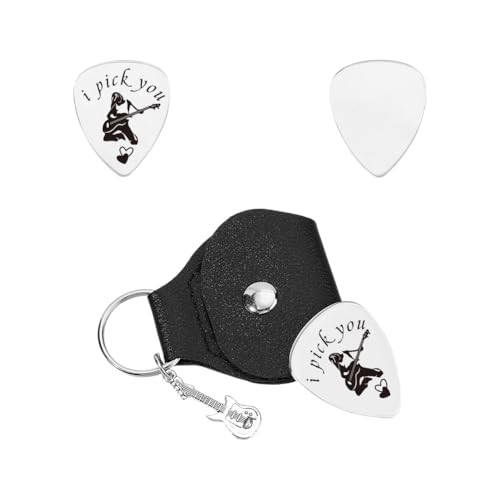 UNICRAFTALE Musikgeschenke Für Gitarristen I Pick You Edelstahl Gitarrenplektren Für Mädchen Schlüsselanhänger Lederhalter Musiker Gitarrenspieler Geburtstagsgeschenke Weihnachtsgeschenke UNICRAFTALE Musikgeschenke Für Gitarristen I Pick You Edelstahl Gitarrenplektren Für Mädchen Schlüsselanhänger Lederhalter Musiker Gitarrenspieler Geburtstagsgeschenke Weihnachtsgeschenke von UNICRAFTALE