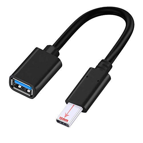 UNIDOPRO USB C auf USB 3.0 Adapter, [10mm Stecker] OTG Typ C Adapter Kabel für MacBook Pro/Air/iPhone 15 Serie |Blackview |DOOGEE |Ulefone|OUKITEL|Galaxy S24 S23 Ultra Tab S9 S8 von UNIDOPRO
