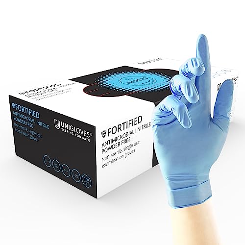 Unigloves gf0012, die Handschuhe, Nitril, klein, blau (100 Stück) von UNIGLOVES