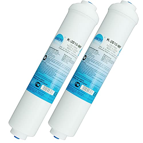 UN-2. Doppelpack Wasserfilter für Samsung, LG, Side by Side Kühlschrank Filter extern. Schlauchanschluss ist fest integriert. von UNIONfilter