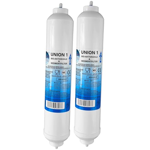 UN-2. Doppelpack Wasserfilter für Samsung, LG, Side by Side Kühlschrank Filter extern. Schlauchanschluss ist fest integriert. UN-2. Doppelpack Wasserfilter für Samsung, LG, Side by Side Kühlschrank Filter extern. Schlauchanschluss ist fest integriert. von UNIONfilter