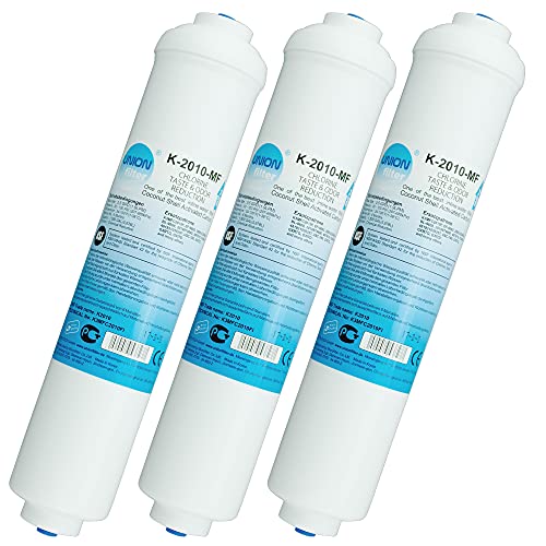 UN-3. Wasserfilter für Samsung LG AEG Simens Haier Bosch Side by Side Kühlschrank, externer Kühlschrankfilter mit integriertem 1/4 Zoll Schlauchanschluss von UNIONfilter