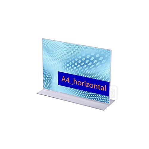 Acrylaufsteller in T-Form DIN A4 quer Acrylaufsteller in T-Form DIN A4 quer von UNIPOS
