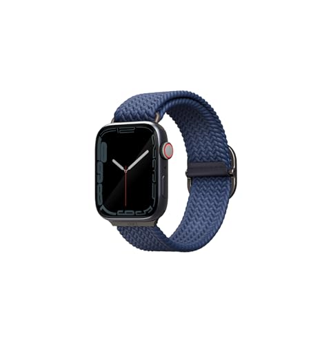 UNIQ Aspen Armband Tresse Apple Watch 44 42 mm Blau Oxford von UNIQ