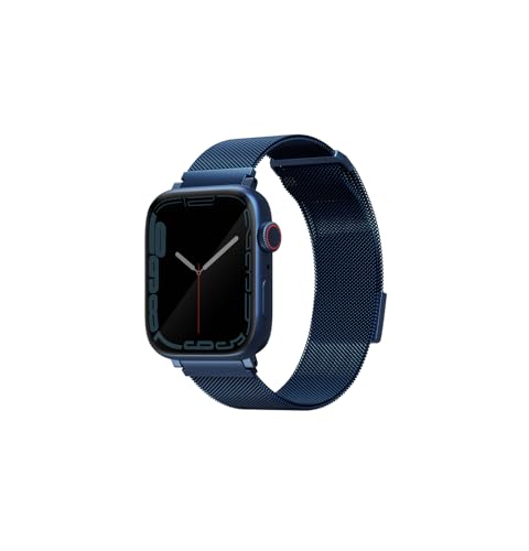 UNIQ Dante Stahlarmband für Apple Watch, 45/44/42 mm, Kobalblau, blau, 46/45/44MM, Klassisch von UNIQ