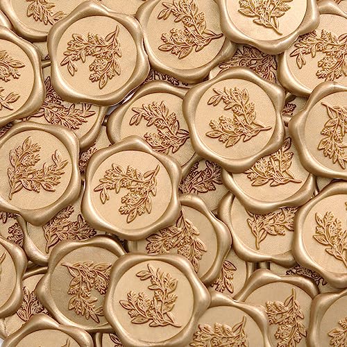 UNIQOOO Wachssiegel-Aufkleber, Eukalyptus, Hochzeitseinladungen, Umschläge, Siegelaufkleber, selbstklebend, Prosecco, metallisch, hellgold, perfekt für Einladungen, Weihnachten, Geschenkverpackungen, UNIQOOO Wachssiegel-Aufkleber, Eukalyptus, Hochzeitseinladungen, Umschläge, Siegelaufkleber, selbstklebend, Prosecco, metallisch, hellgold, perfekt für Einladungen, Weihnachten, Geschenkverpackungen, von UNIQOOO