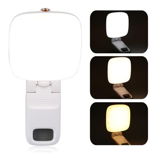 Selfie Licht mit Clip, 49 LED Videolicht Dimmbare 2500-6500K Handy Licht, 360°Drehbar Beleuchtung Handylicht Eingebauten Rechargeable Akkus für Handy, Tablet, iPad, Laptop, YouTube, TikTok Selfie Licht mit Clip, 49 LED Videolicht Dimmbare 2500-6500K Handy Licht, 360°Drehbar Beleuchtung Handylicht Eingebauten Rechargeable Akkus für Handy, Tablet, iPad, Laptop, YouTube, TikTok von UNISOPH