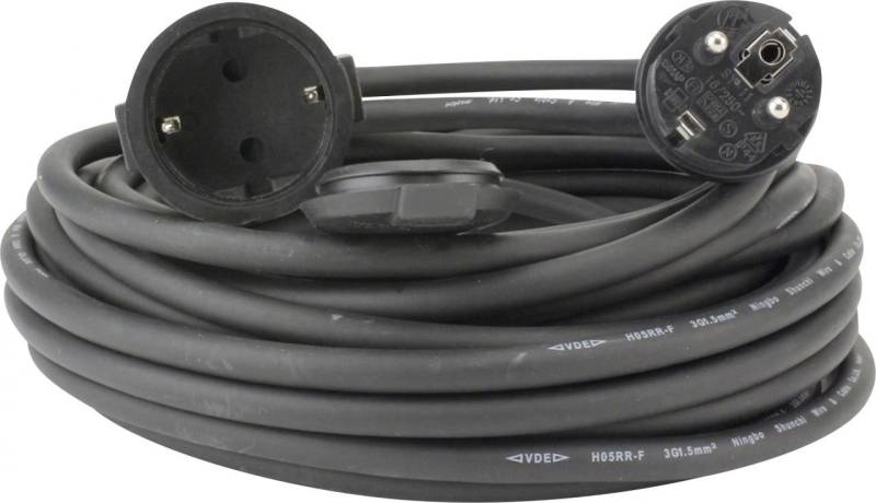 UNITEC Verlängerungskabel Außen 10 Meter H05RR-F3G1,5, Verlängerungskabel von UNITEC