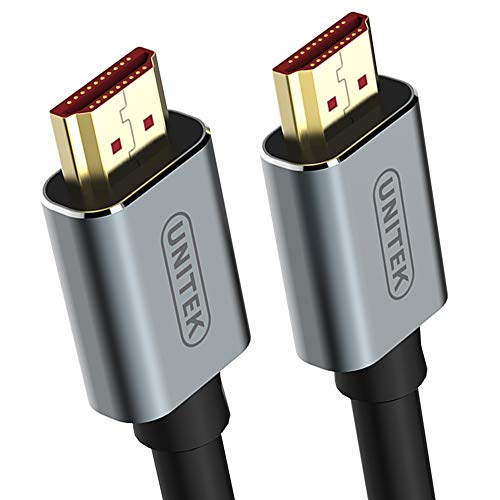 UNITEK 10 Meter HDMI-Kabel (M-M), Ver. 2.0, 4K@60p, Audio-Video I Durchmesser 7,3 mm, 100% Kupfer, High Speed mit Ethernet HDMI Kabel, Monitorkabel, Displaykabel, Schwarz, Aluminiumhüllen von UNITEK