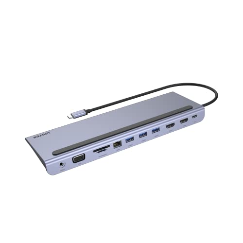 UNITEK HUB USB-C 11IN1 USB-C RJ45 MST 100W PD von UNITEK