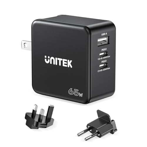 UNITEK Wandladegerät P1117B schwarz 65 W (1 Stück) - Marke EAN: 4894160049148 von UNITEK