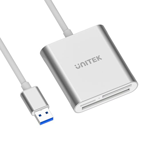 Unitek SD USB Kartenleser, 3 Steckplatz USB 3.0 Compact Flash Speicherkartenleser für CF/SD/TF Micro SD/Micro SDHC/MD/MMC/SDHC/SDXC UHS-I Karten -[Aktualisierte Version] von UNITEK