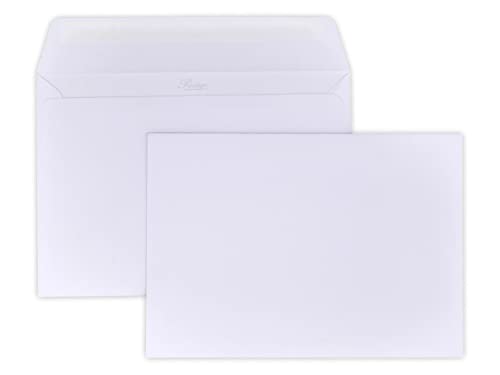 10 Luxus-weißer Umschlag Luxus C5 162 x 229 mm (A5, gefaltet A4 in 2) Papier 135 g extra dicke weiße, Eheversprechen Einladung von UNIVERS GRAPHIQUE