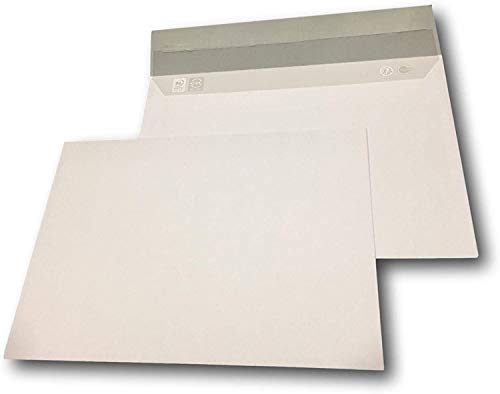 100 Envelope A5 mail - C5 weißes Papier 90g Größe 162 x 229 mm weißer Umschlag mit Klebeband Verschluss von UNIVERS GRAPHIQUE