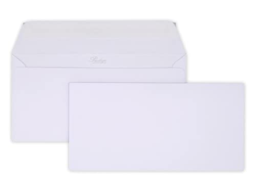 20 White Umschlag Prestige Karte Korrespondenz Luxus 110 x 220 mm DL extra weiß Papier 135g Eheversprechen Einladung von UNIVERS GRAPHIQUE