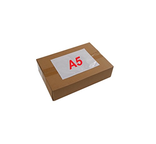 Abdeckung 100 A5 Aktentasche transparente Kleber - selbstklebende Abdeckung Versand 225 x 165 mm (A4 gefaltet in zwei) von UNIVERS GRAPHIQUE