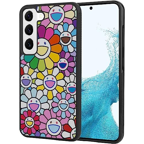 UNNKINE Süße Blumen-Hülle für Samsung Galaxy S22 Ultra, Mädchen und Frauen, schönes Blumendesign, weiche TPU-harte Rückseite, stoßfest, kratzfest, Regenbogenfarben UNNKINE Süße Blumen-Hülle für Samsung Galaxy S22 Ultra, Mädchen und Frauen, schönes Blumendesign, weiche TPU-harte Rückseite, stoßfest, kratzfest, Regenbogenfarben von UNNKINE
