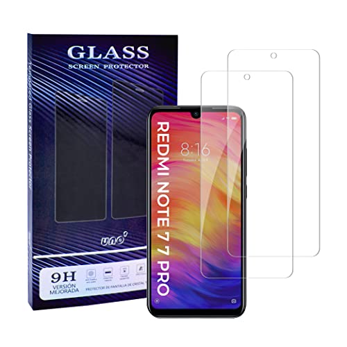 UNO'UNO MAS UNO VENTAS UNO' 2er-Pack Displayschutzfolie aus gehärtetem Glas, kompatibel mit Xiaomi Redmi Note 7, Redmi Note 7 Pro, ultrabeständiges, blasenfreies gehärtetes Glas, 9H, kratzfest UNO'UNO MAS UNO VENTAS UNO' 2er-Pack Displayschutzfolie aus gehärtetem Glas, kompatibel mit Xiaomi Redmi Note 7, Redmi Note 7 Pro, ultrabeständiges, blasenfreies gehärtetes Glas, 9H, kratzfest von UNO'UNO MAS UNO VENTAS