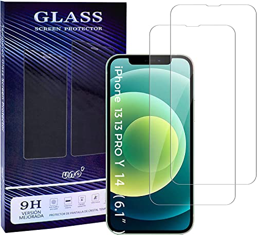 UNO'UNO MAS UNO VENTAS UNO' Displayschutzfolie 2er-Pack, Panzerglas Displayschutzfolie Kompatibel mit iPhone 13, Ultra widerstandsfähiges blasenfreies Panzerglas, 9H, Passend für iPhone 13 und iPhone UNO'UNO MAS UNO VENTAS UNO' Displayschutzfolie 2er-Pack, Panzerglas Displayschutzfolie Kompatibel mit iPhone 13, Ultra widerstandsfähiges blasenfreies Panzerglas, 9H, Passend für iPhone 13 und iPhone von UNO'UNO MAS UNO VENTAS