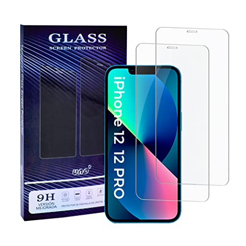 UNO'UNO MAS UNO VENTAS UNO' Displayschutzfolie 2er-Pack, Panzerglas Displayschutzfolie kompatibel mit iPhone 12, Ultra-resistentes blasenfreies Hartglas, 9H, Passend für iPhone 12 und iPhone 12 Pro. UNO'UNO MAS UNO VENTAS UNO' Displayschutzfolie 2er-Pack, Panzerglas Displayschutzfolie kompatibel mit iPhone 12, Ultra-resistentes blasenfreies Hartglas, 9H, Passend für iPhone 12 und iPhone 12 Pro. von UNO'UNO MAS UNO VENTAS