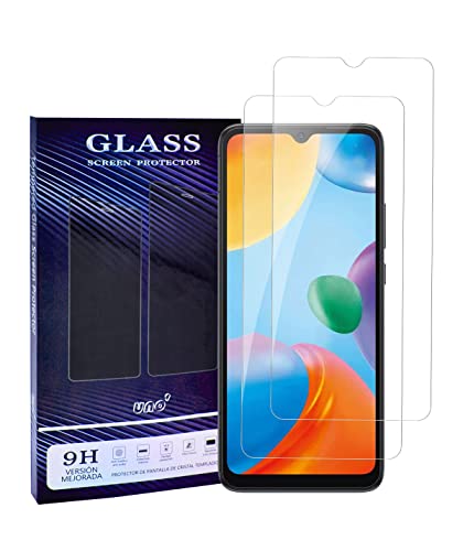 UNO' - 2 Stück Displayschutzfolie aus Hartglas kompatibel mit Xiaomi Redmi 10C und Xiaoimi Poco C40, ultra-robust, blasenfrei, 9H, kratzfest. (Transparent, 2) von UNO'