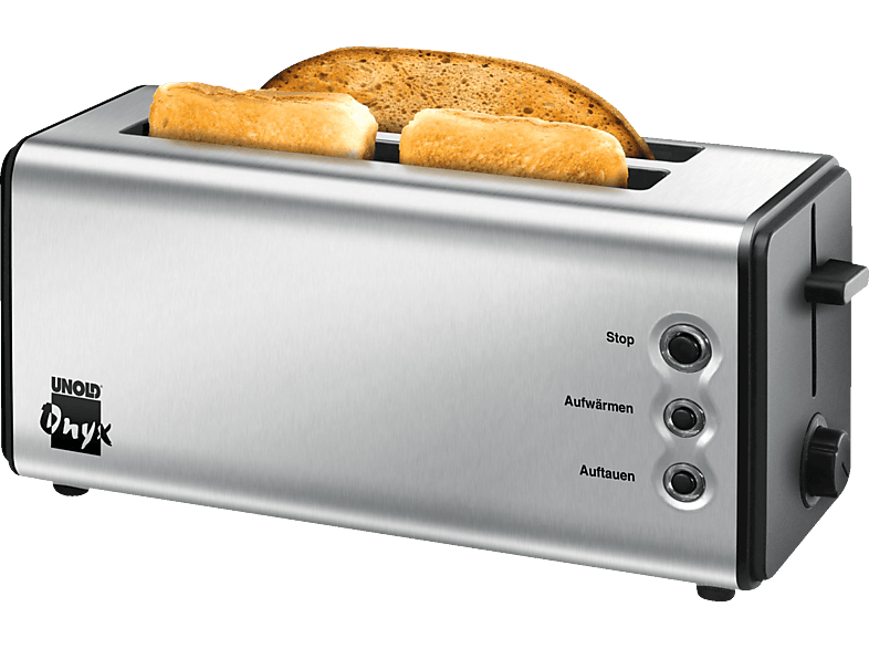 UNOLD 38915 Onyx Duplex Toaster Edelstahl/Schwarz (1400 Watt, Schlitze: 2) von UNOLD