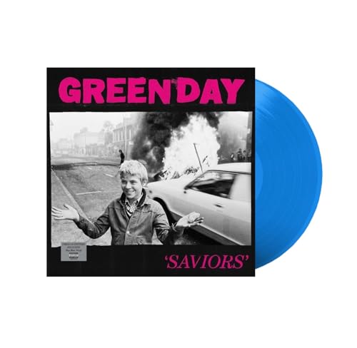 Green Day - Saviors Exclusive Limited Edition Sky Blue Color Vinyl LP Record von UO Excl