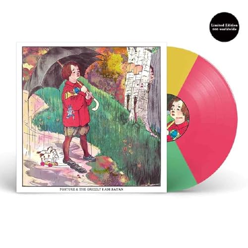 Posture & The Grizzly - I Am Satan Exclusive Limited Edition Green Pink Yellow Tri-Color Vinyl LP von UO Exclusive