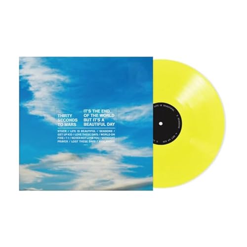 Thirty Seconds To Mars - It's The End Of The World But It's A Beautiful Day Exclusive Limited Edition Neon Yellow Color Vinyl LP Record von UO Exclusive