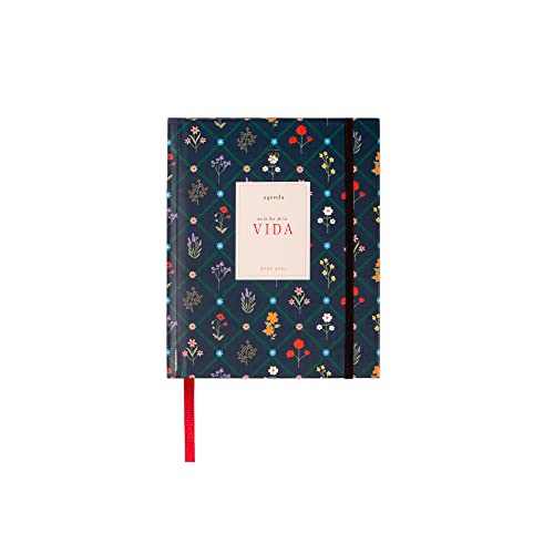 UO Schülerkalender in der Blume des Lebens, Mini-Wochenansicht, beginnt im September 2023 und endet im August 2024, fester Einband, super bequeme Öffnung um 180 Grad, mehrfarbig von UO