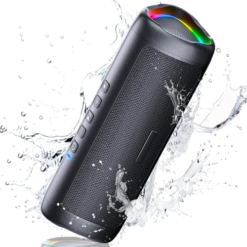 UOHHBOE Bluetooth Lautsprecher 30W Tragbarer Musikbox Bluetooth 5.3 mit TWS Stereo RGB Lichter 24 Stunden Laufzeit 30 Meter Reichweite Freisprechfunktion IPX5 Wasserdicht UOHHBOE Bluetooth Lautsprecher 30W Tragbarer Musikbox Bluetooth 5.3 mit TWS Stereo RGB Lichter 24 Stunden Laufzeit 30 Meter Reichweite Freisprechfunktion IPX5 Wasserdicht von UOHHBOE