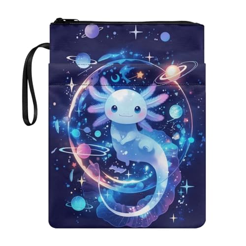 UOIMAG Axolotl Book Pouch Space Planet Book Sleeve for Girls Cute Galaxy Cover for Back to School UOIMAG Axolotl Book Pouch Space Planet Book Sleeve for Girls Cute Galaxy Cover for Back to School von UOIMAG