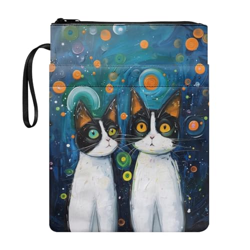 UOIMAG Galaxy Cat Book Pouch Book Sleeve Protective Cover for Paperbacks for Back to School Kids UOIMAG Galaxy Cat Book Pouch Book Sleeve Protective Cover for Paperbacks for Back to School Kids von UOIMAG