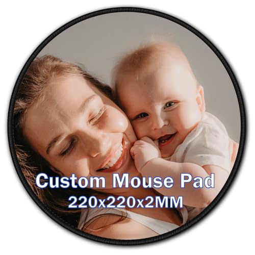 Mauspad mit individuellem Bild, Gummimausmatte mit personalisiertem Logo und Text, Bürobedarf 22x22cm Mauspad mit individuellem Bild, Gummimausmatte mit personalisiertem Logo und Text, Bürobedarf 22x22cm von UOKIIYUA
