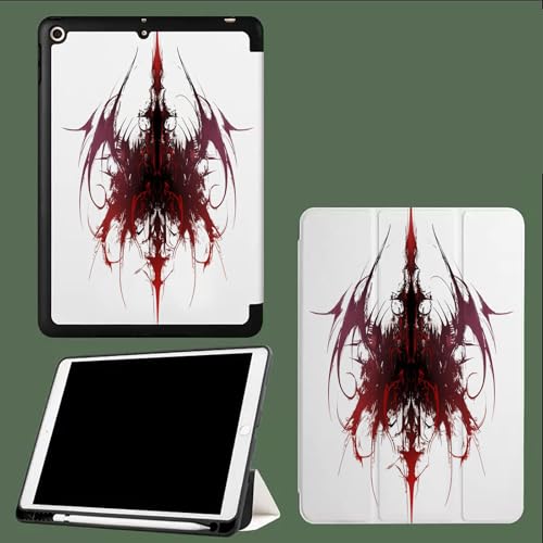 Für iPad Pro 11 Hülle 2024 M4, Dreifach Faltbarer Ständer TPU with Magnetverschluss für iPad Pro Hülle 11 Zoll 2024,Auto Schlaf/Aufwachen Abstraktes Schwert Graffiti Kunst-Weiß Für iPad Pro 11 Hülle 2024 M4, Dreifach Faltbarer Ständer TPU with Magnetverschluss für iPad Pro Hülle 11 Zoll 2024,Auto Schlaf/Aufwachen Abstraktes Schwert Graffiti Kunst-Weiß von UOMSKTY