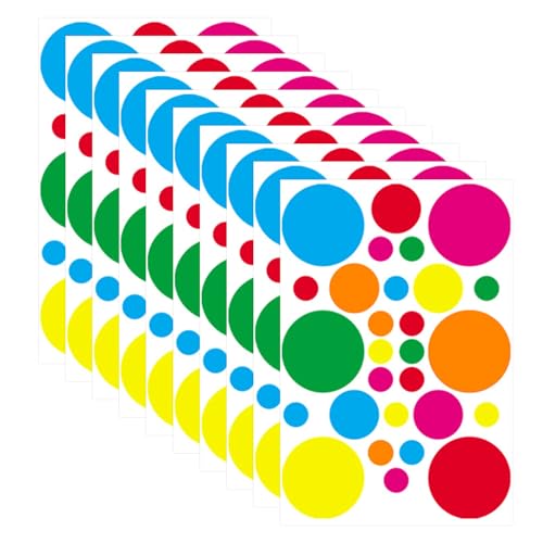 10 Farbige Tupfen-Dot-Aufkleber, Selbstklebende Aufkleber, Multifunktionsetikettendekoration, Diy-Scrapbook-Aufkleber, Schulpraxis. 10 Farbige Tupfen-Dot-Aufkleber, Selbstklebende Aufkleber, Multifunktionsetikettendekoration, Diy-Scrapbook-Aufkleber, Schulpraxis. von UOPJDD