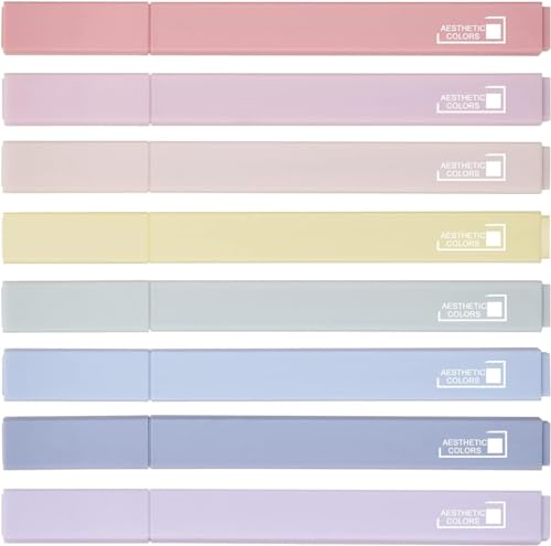 UOPMQGB Textmarker Pastell 6er Pack, pastellfarbener Textmarker, farbiger Textmarker, Textmarker für Notizblöcke, Bibeln, Planer und Notizen, trocknet schnell, Tinte dringt nicht leicht ein UOPMQGB Textmarker Pastell 6er Pack, pastellfarbener Textmarker, farbiger Textmarker, Textmarker für Notizblöcke, Bibeln, Planer und Notizen, trocknet schnell, Tinte dringt nicht leicht ein von UOPMQGB