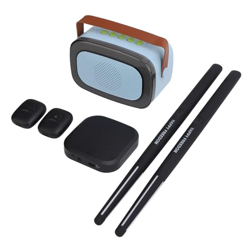 Electric Air Drum Set, 3D Motion Sensing Tragbares Professionelles Virtuelles Drumming -Set für Erwachsene Kinderanfänger (BLACK) von UPALDHOU