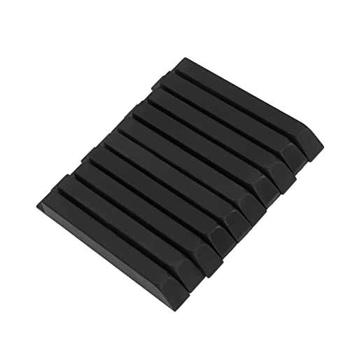 Piano Black Key ABS Keytop Kit - 10pcs Mattinstrumentenzubehör für den Klavierersatz Piano Black Key ABS Keytop Kit - 10pcs Mattinstrumentenzubehör für den Klavierersatz von UPALDHOU