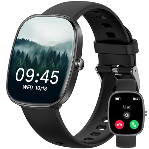 Smartwatch Damen Herren, 1.83" HD Fitness Tracker mit Schrittzähler/Blutdruckmessung/Pulsuhren/Telefonfunktion/SpO2, Gesundheitsuhr, 120+ Sportmodi, IP68 Wasserdicht Fitnessuhr für Iphone Android Smartwatch Damen Herren, 1.83" HD Fitness Tracker mit Schrittzähler/Blutdruckmessung/Pulsuhren/Telefonfunktion/SpO2, Gesundheitsuhr, 120+ Sportmodi, IP68 Wasserdicht Fitnessuhr für Iphone Android von UPDEI