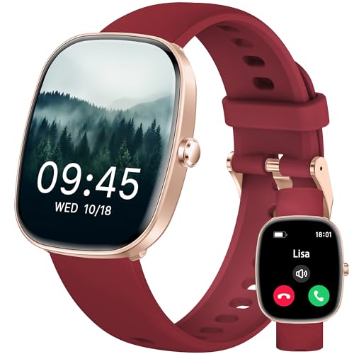 Smartwatch Damen Herren, 1.83" HD Fitness Tracker mit Schrittzähler/Blutdruckmessung/Pulsuhren/Telefonfunktion/SpO2, Gesundheitsuhr, 120+ Sportmodi, IP68 Wasserdicht Fitnessuhr für Iphone Android Smartwatch Damen Herren, 1.83" HD Fitness Tracker mit Schrittzähler/Blutdruckmessung/Pulsuhren/Telefonfunktion/SpO2, Gesundheitsuhr, 120+ Sportmodi, IP68 Wasserdicht Fitnessuhr für Iphone Android von UPDEI