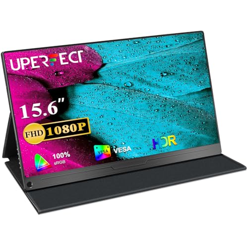 UPERFECT Portable Monitor, 15,6 Zoll Tragbarer Monitor 1920 x 1080 Full HD IPS Bildschirm mit HDMI/Type-C/USB-C Anschluß für PC, Laptop, PS 3/4/5, Xbo, Switch usw UPERFECT Portable Monitor, 15,6 Zoll Tragbarer Monitor 1920 x 1080 Full HD IPS Bildschirm mit HDMI/Type-C/USB-C Anschluß für PC, Laptop, PS 3/4/5, Xbo, Switch usw von UPERFECT