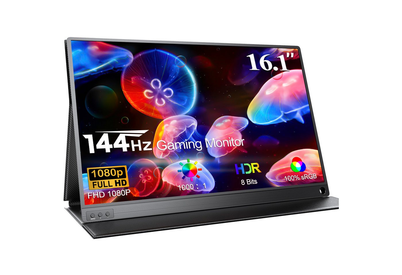 UPERFECT 144Hz Tragbarer Monitor 16,1 Zoll, FHD Gaming Monitor, Mini HDMI/USB-C Portabler Monitor (40,80 cm/16.1 ", 1920 x 1080 px, Full HD, 15 ms Reaktionszeit, 144 Hz, IPS, Externer Bildschirm für Laptop/Mac/Handy/PS4/PS5/Switch) UPERFECT 144Hz Tragbarer Monitor 16,1 Zoll, FHD Gaming Monitor, Mini HDMI/USB-C Portabler Monitor (40,80 cm/16.1 ", 1920 x 1080 px, Full HD, 15 ms Reaktionszeit, 144 Hz, IPS, Externer Bildschirm für Laptop/Mac/Handy/PS4/PS5/Switch) von UPERFECT