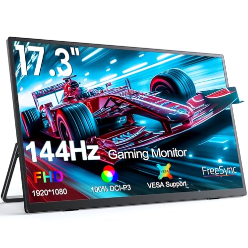 UPERFECT Portable Monitor 17.3 Zoll 144Hz, Tragbarer Monitor Mobile Display mit 1920 * 1080 Full HD IPS Bildschirm Mini HDMI 2 USB C für PC Handy Laptop PS4/5 Switch Xbo, VESA-kompatibel UPERFECT Portable Monitor 17.3 Zoll 144Hz, Tragbarer Monitor Mobile Display mit 1920 * 1080 Full HD IPS Bildschirm Mini HDMI 2 USB C für PC Handy Laptop PS4/5 Switch Xbo, VESA-kompatibel von UPERFECT