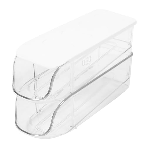 2st Aufbewahrungsbox Für Eier Rollender Eierhalter Eierkühlschrank-organizer Eier-organizer-behälter Kühlschrank-eierablage Eierregal Plastik Automatisch Eierkarton von UPKOCH