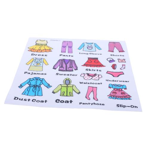 UPKOCH 1 Blatt Aufkleber Zur Identifizierung Von Kleidung Bekleidungsetiketten Für Kleidung Sortieren Abziehbilder Namensetiketten Für Kleidung Kleine Aufkleber Pvc von UPKOCH