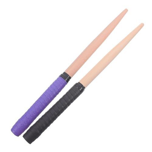 UPKOCH 1 Paar Holztrommelstangen Rhythmus-sticks Stille Trommelstöcke Klassischer Trommelstock Musikalische Stöcke Marschierende Trommelstöcke Marsch-snare-drum-sticks Khaki Buche von UPKOCH