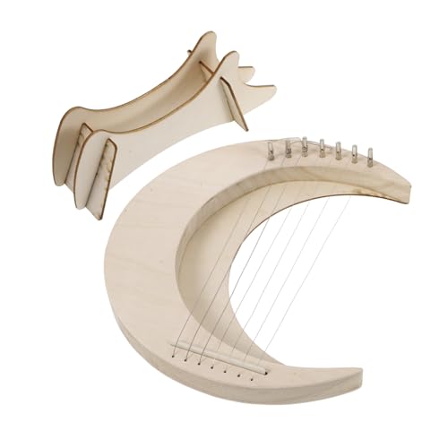 UPKOCH 1 Satz Harfe Cembalo Instrument Bass Holz Beige von UPKOCH